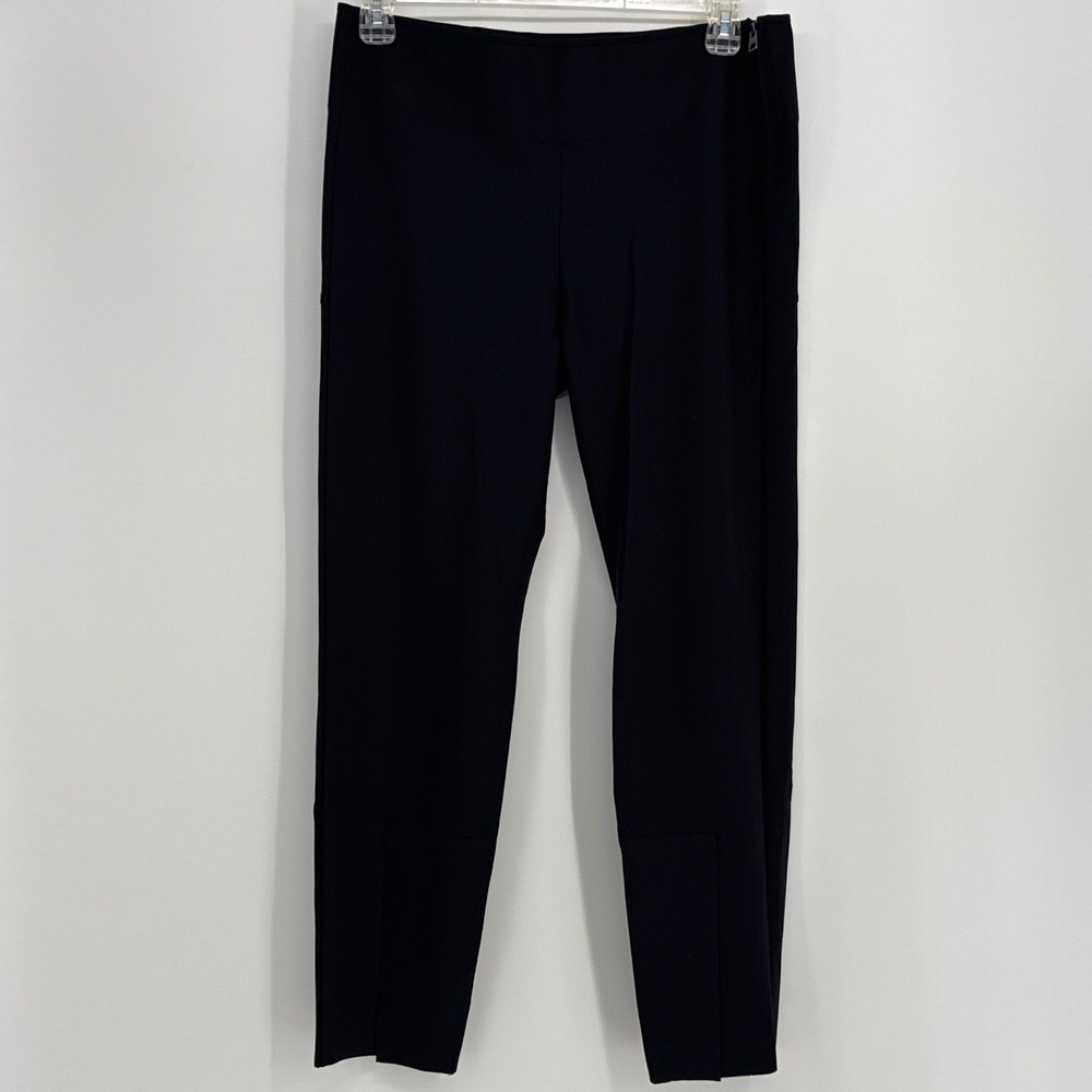 Athleta Interstellar Tight Women 14P Black Side Zip Split Hem Athleisure Pants
